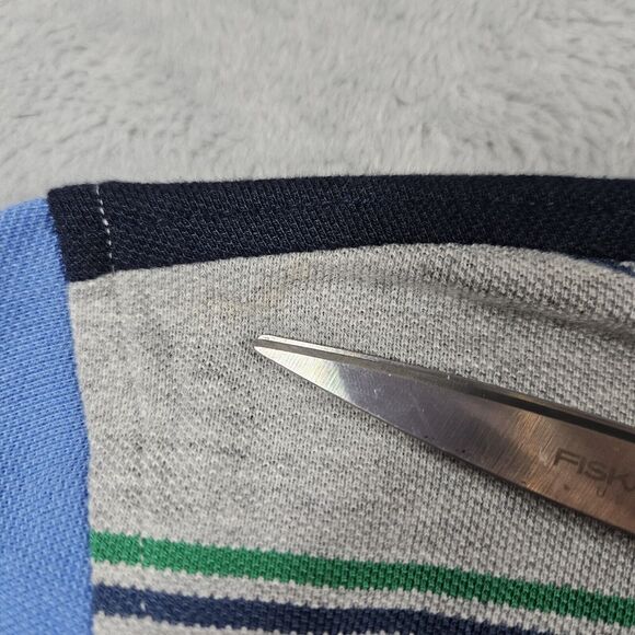 Brooks Brothers Shirt Mens XXL Performance Polo Slim Fit Striped Preppy Golf - Picture 7 of 11